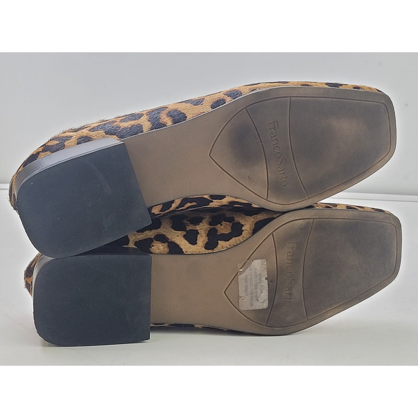 Franco Sarto Leopard Print Loafers Women's Sz 8.5