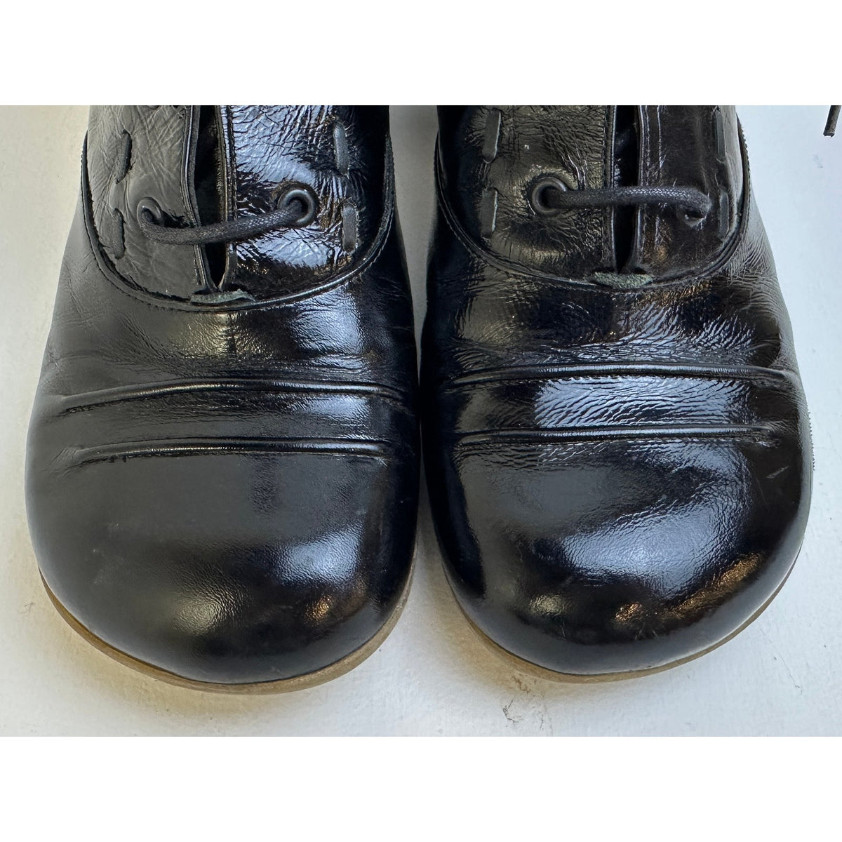 John Fluevog Operetta Bartoli Black Leather Lace Up Ankle Boots Women's Sz 9
