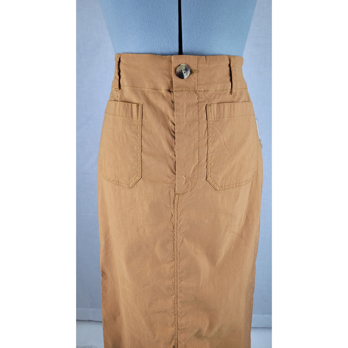 Anthropologie Maeve Colette Linen Stretch Maxi Skirt Sz M