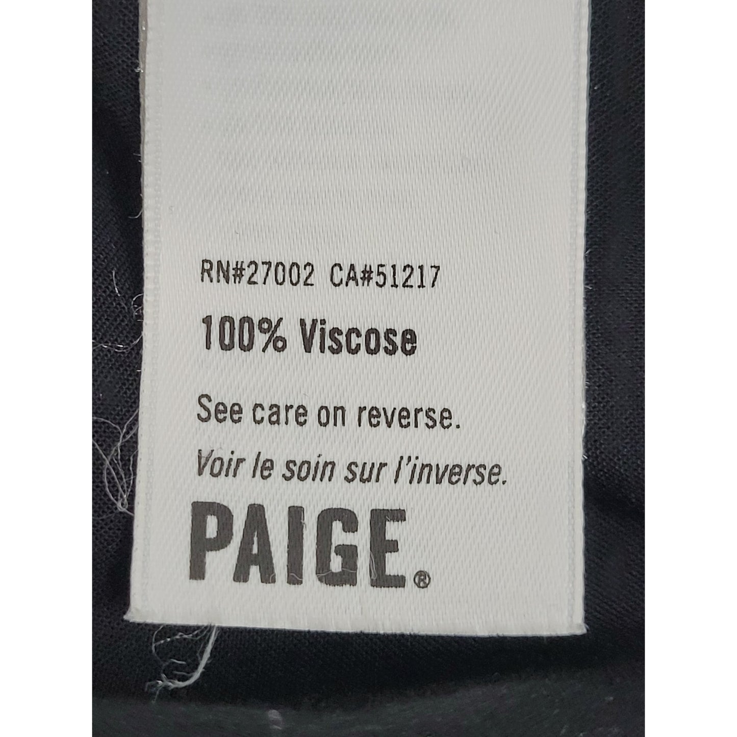 Paige Rockabilly Hobo Mini Dress Lace-up Neckline Black & Blue Women's Sz M