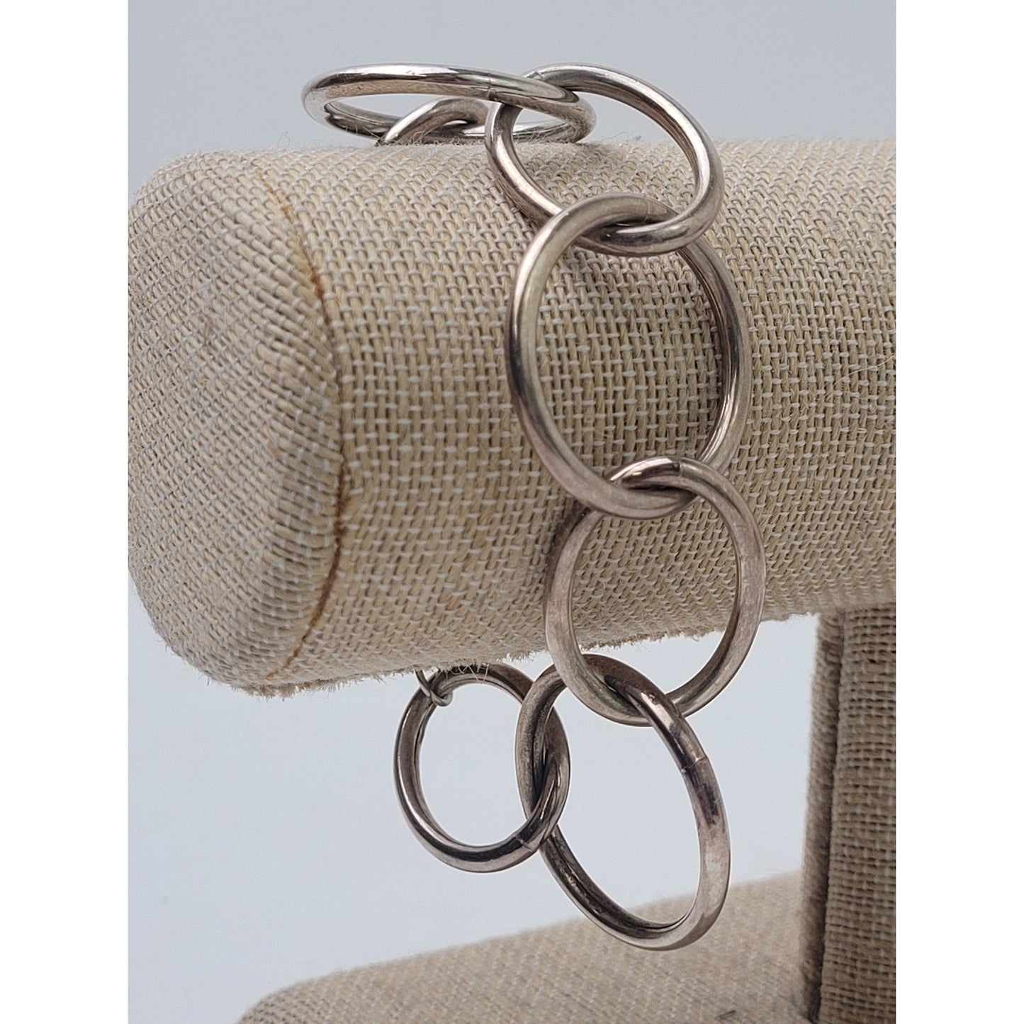 Dyadema Sterling Silver Large Chain Links Bracelet Made in Italy | 13.5 grams