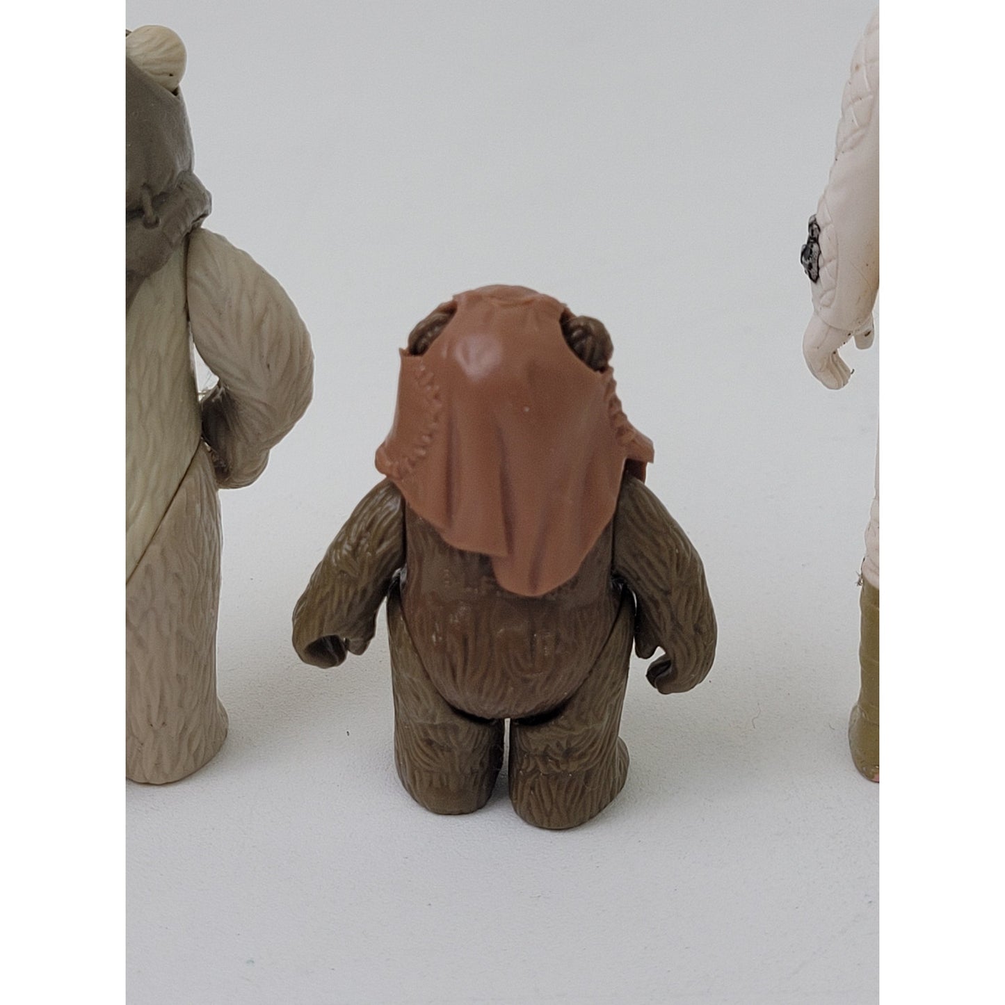 1980s Star Wars Figurines Lot Lumat Ewok, Wicket Ewok & Princess Leia