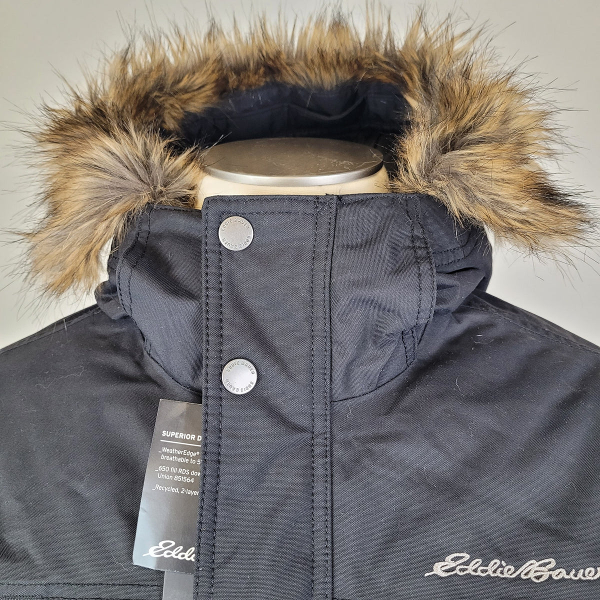 Eddie Bauer Superior Down Waterproof Bomber Jacket Men's Sz L NWT MSRP: $299