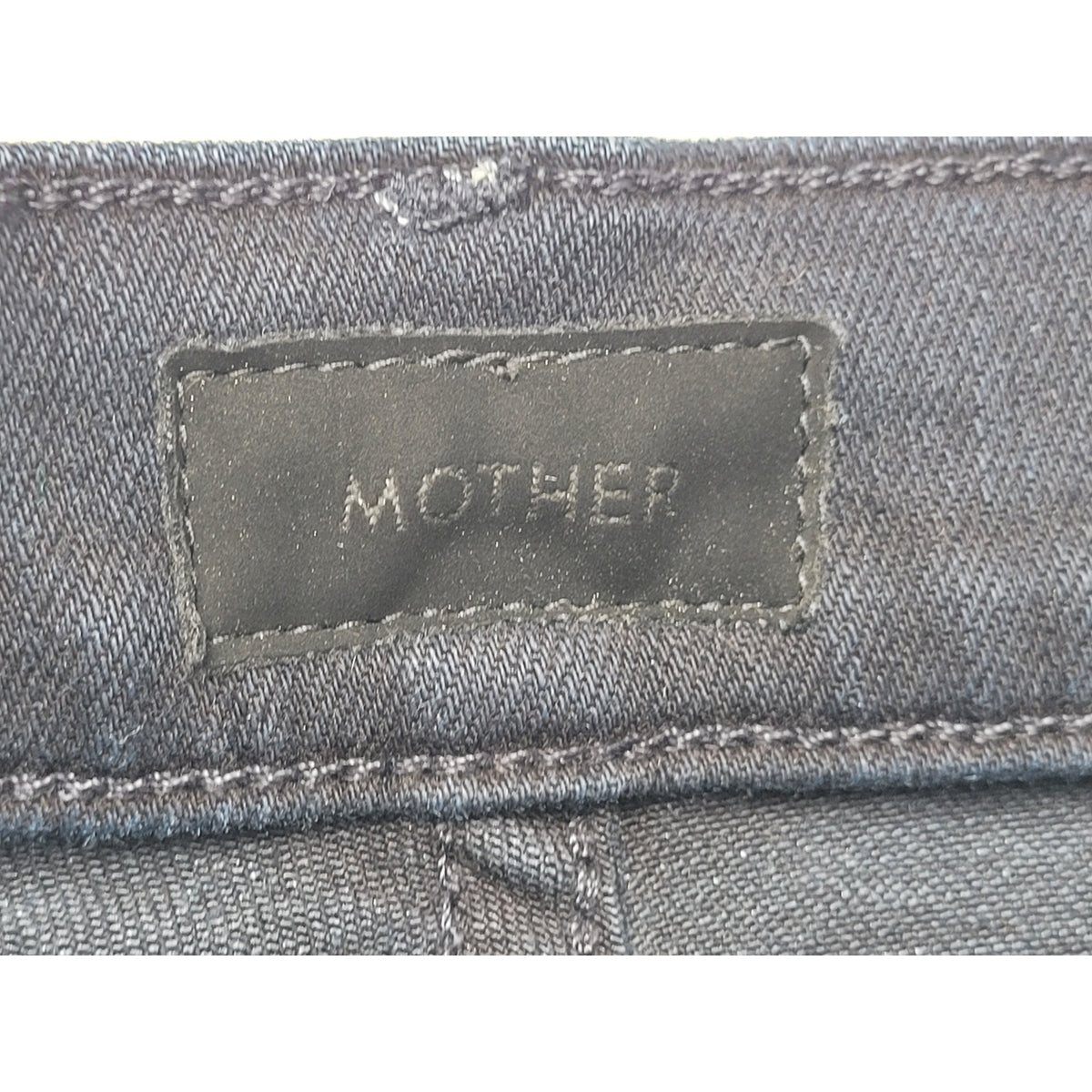 MOTHER The Stunner Zip Two Step Fray Dark Wash Skinny Jeans | Women's Sz 30