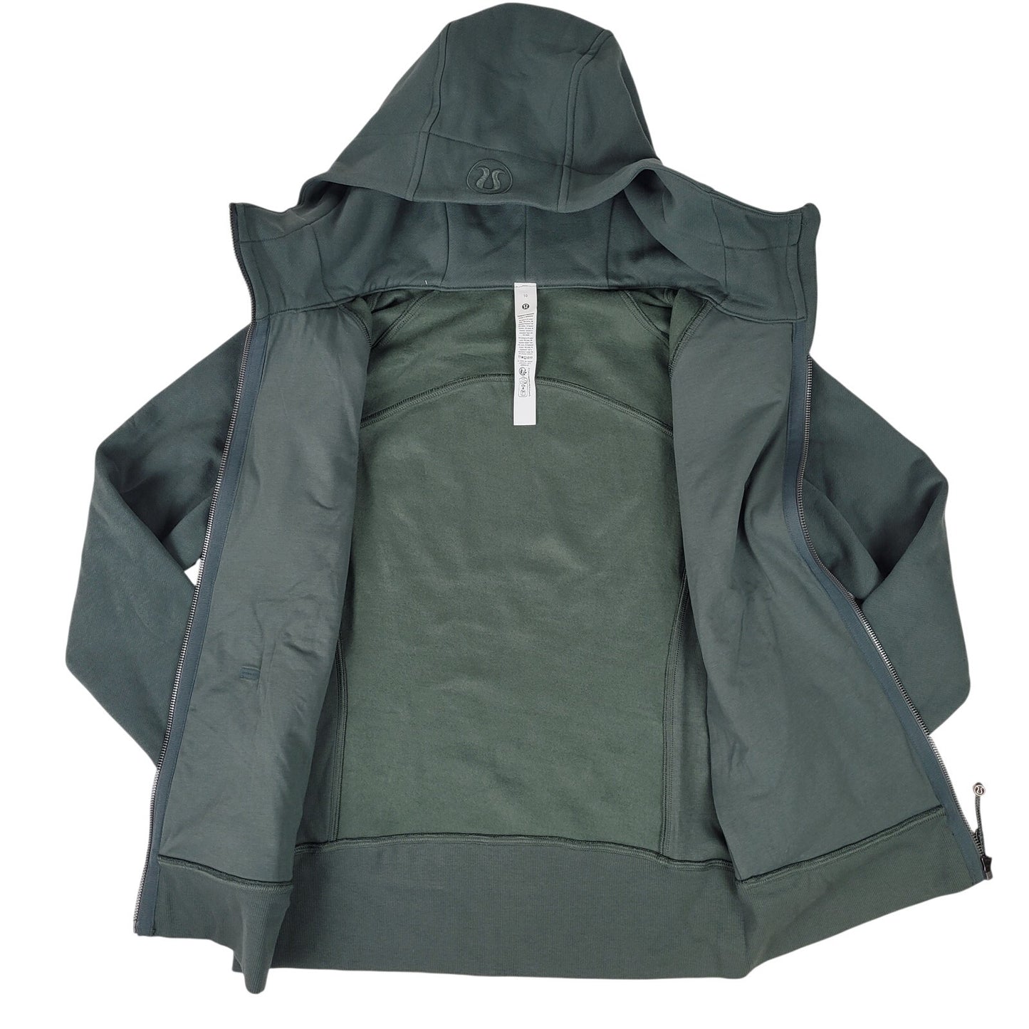 Lululemon Scuba Full-Zip Hoodie in Deep Green Women's Sz 10 (M) NWT