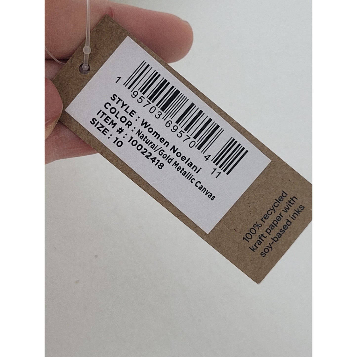 TOMS Noelani Gold Natural Platform Wedge Sandals NWT Women's Sz 10