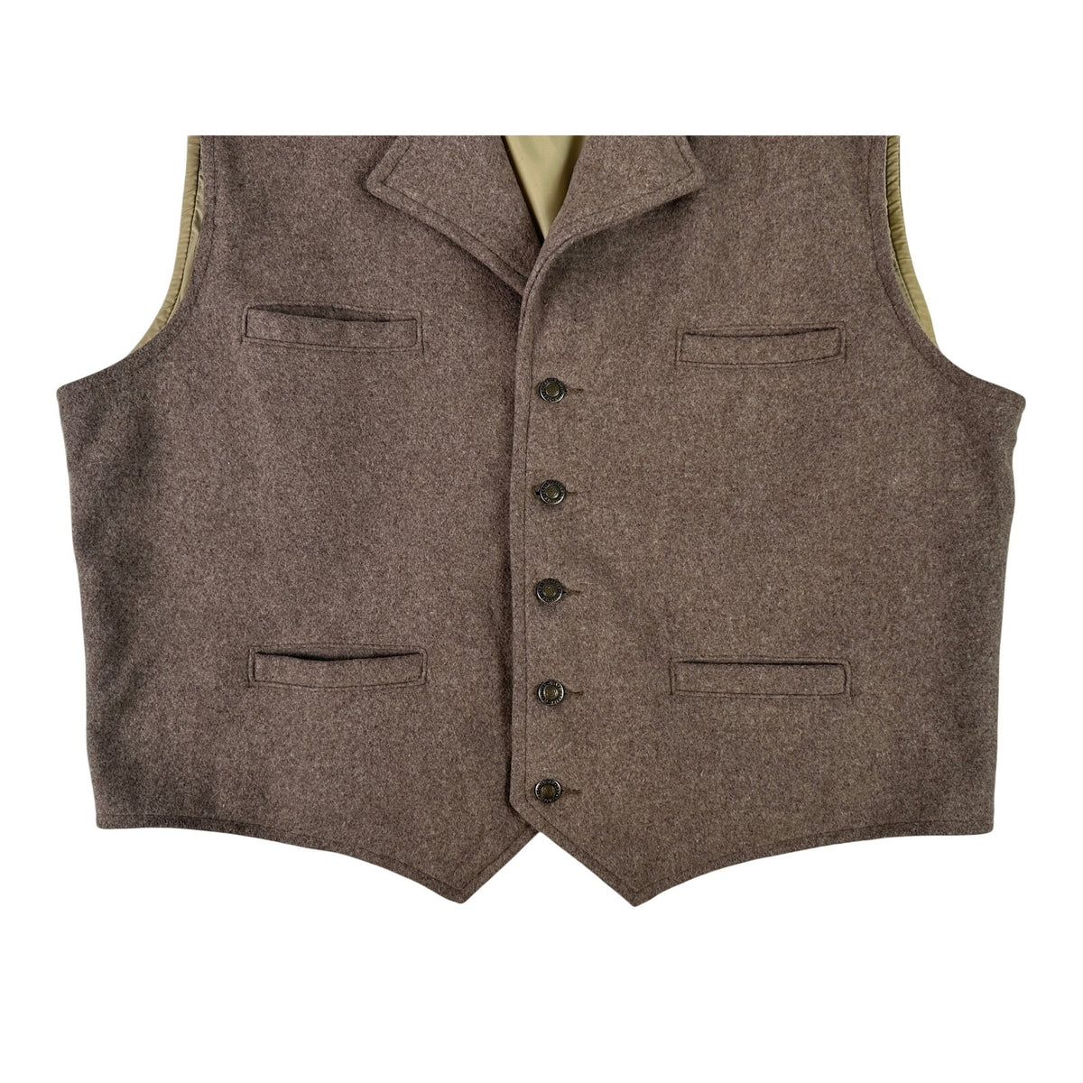 Schaefer Outfitter Cattle Baron Wool Vest in Taupe Men's Sz 2XL
