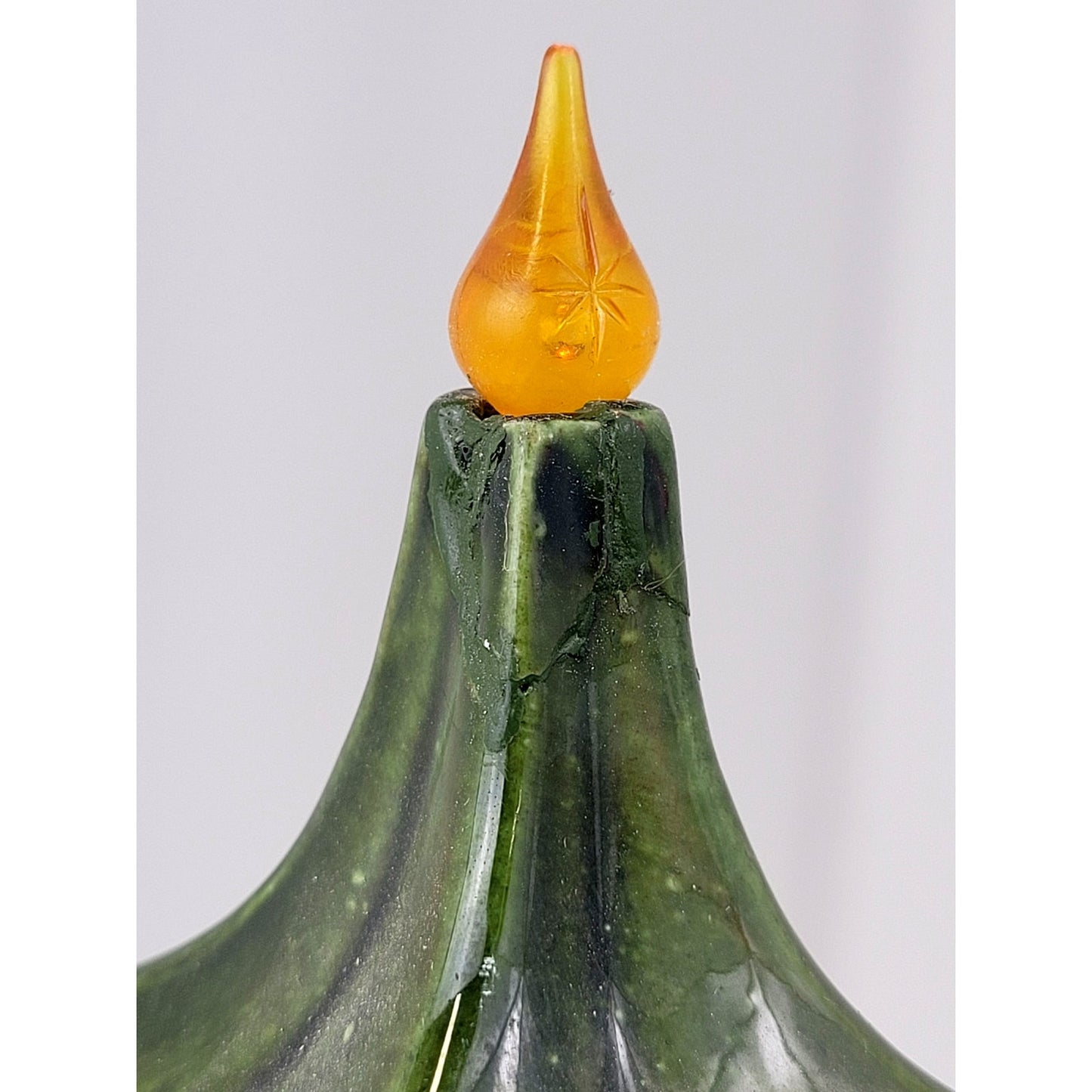 1960s-70s VTG Arnel's Green Ceramic Light-Up Christmas Tree 18"