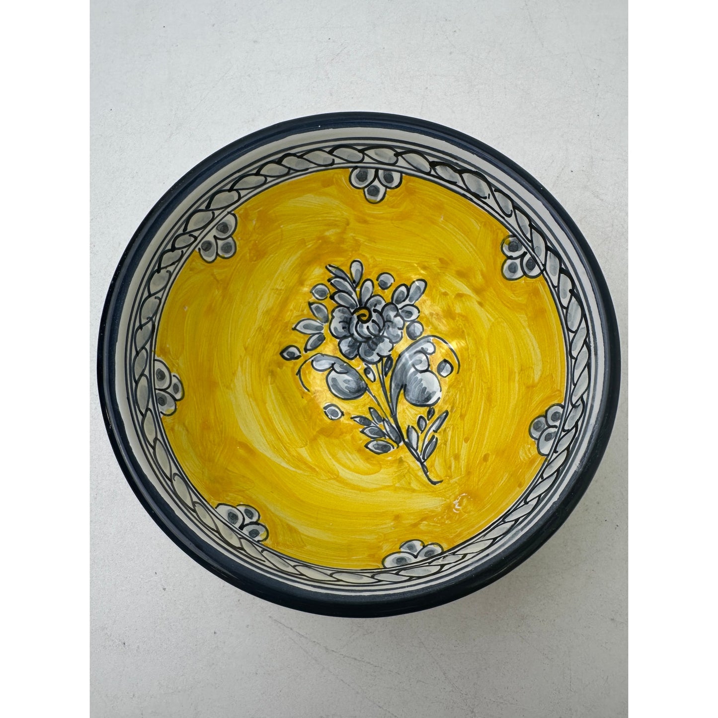 Vintage Hand-Painted Spanish Sevilla Ceramic Bowls and Tapas Dish
