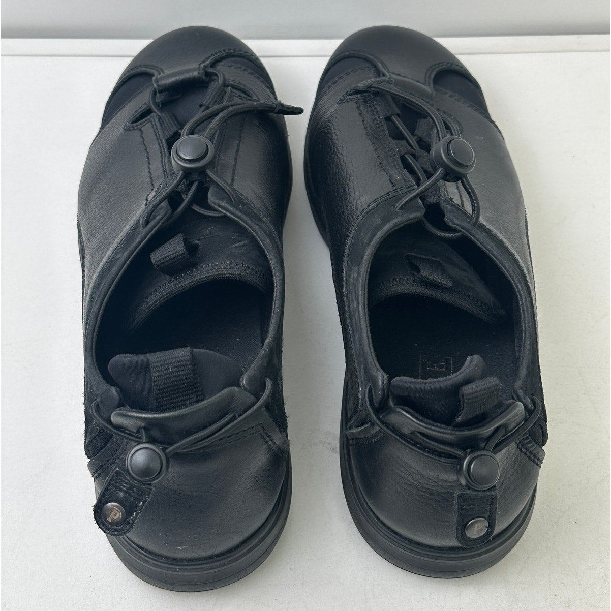 Pandere Bolero Expandable Leather Sneakers Black Men's Sz 12