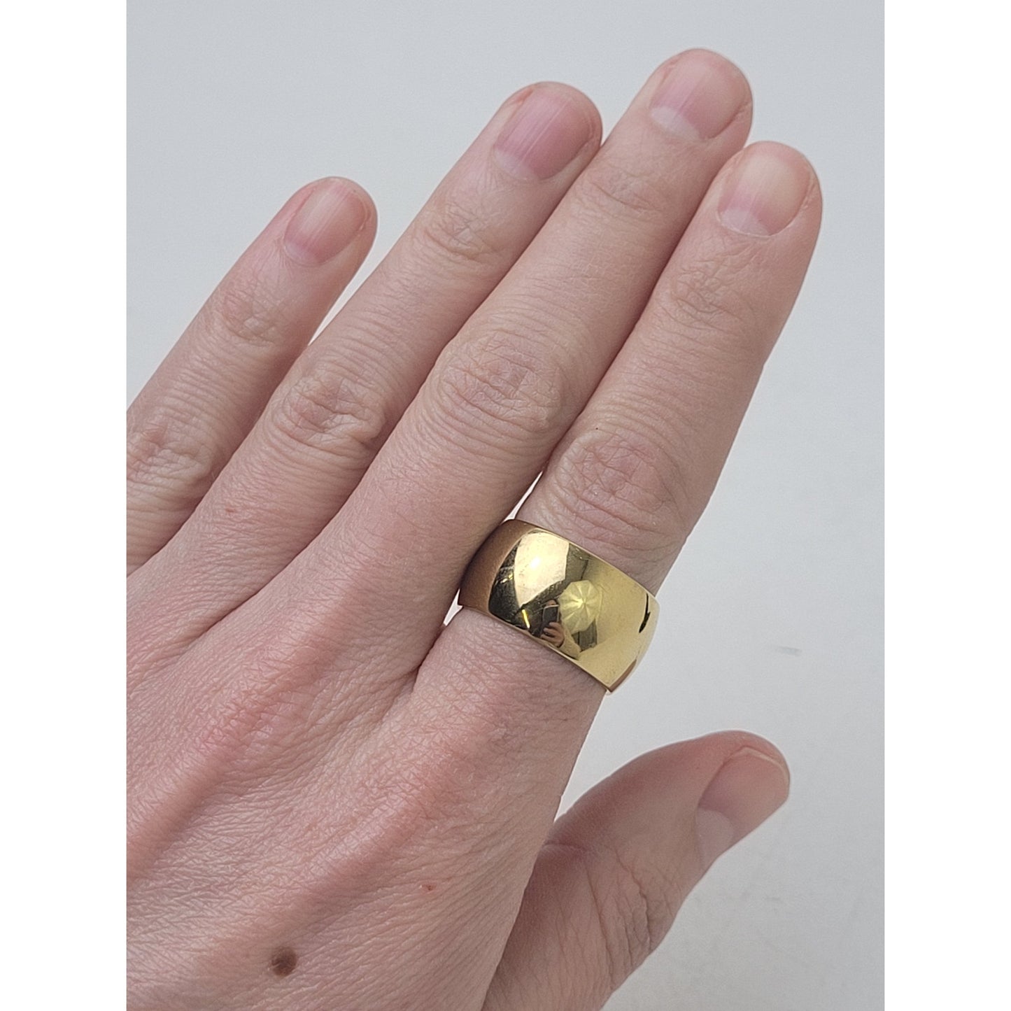 14K GF Wedding Band Ring Sz 9 | 10 grams