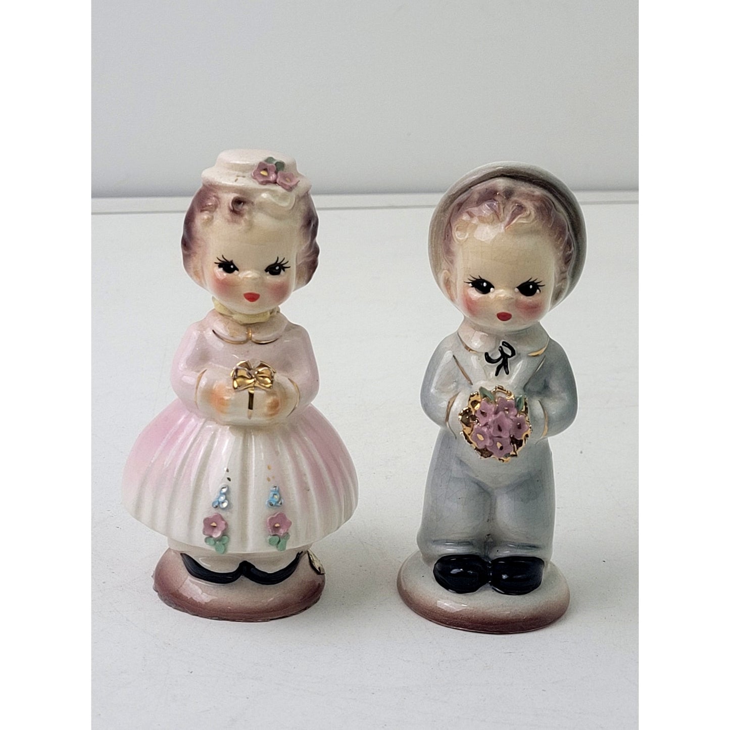 Vintage Ceramic Josef 1953 Originals Flower Girl and Ring Bearer Boy Wedding