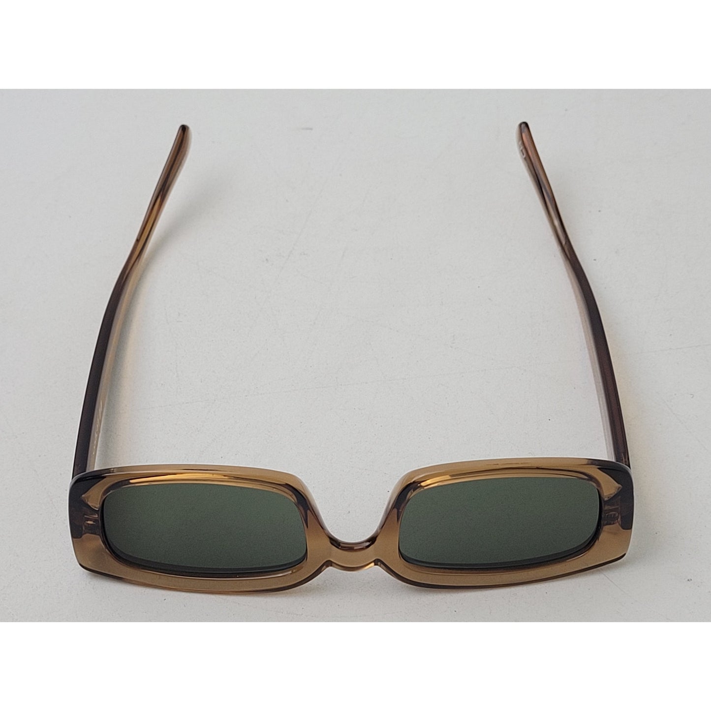 Le Specs Dynamite Tobacco/Green Rectangle Sunglasses 52-22-145