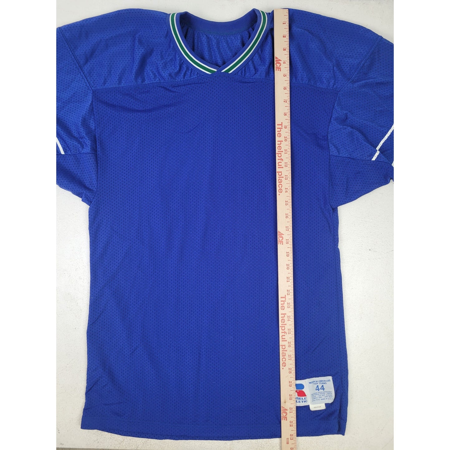 80s/90s Russell Athletic Seattle Seahawks Blank Jersey Royal Blue Sz 44 (M/L)