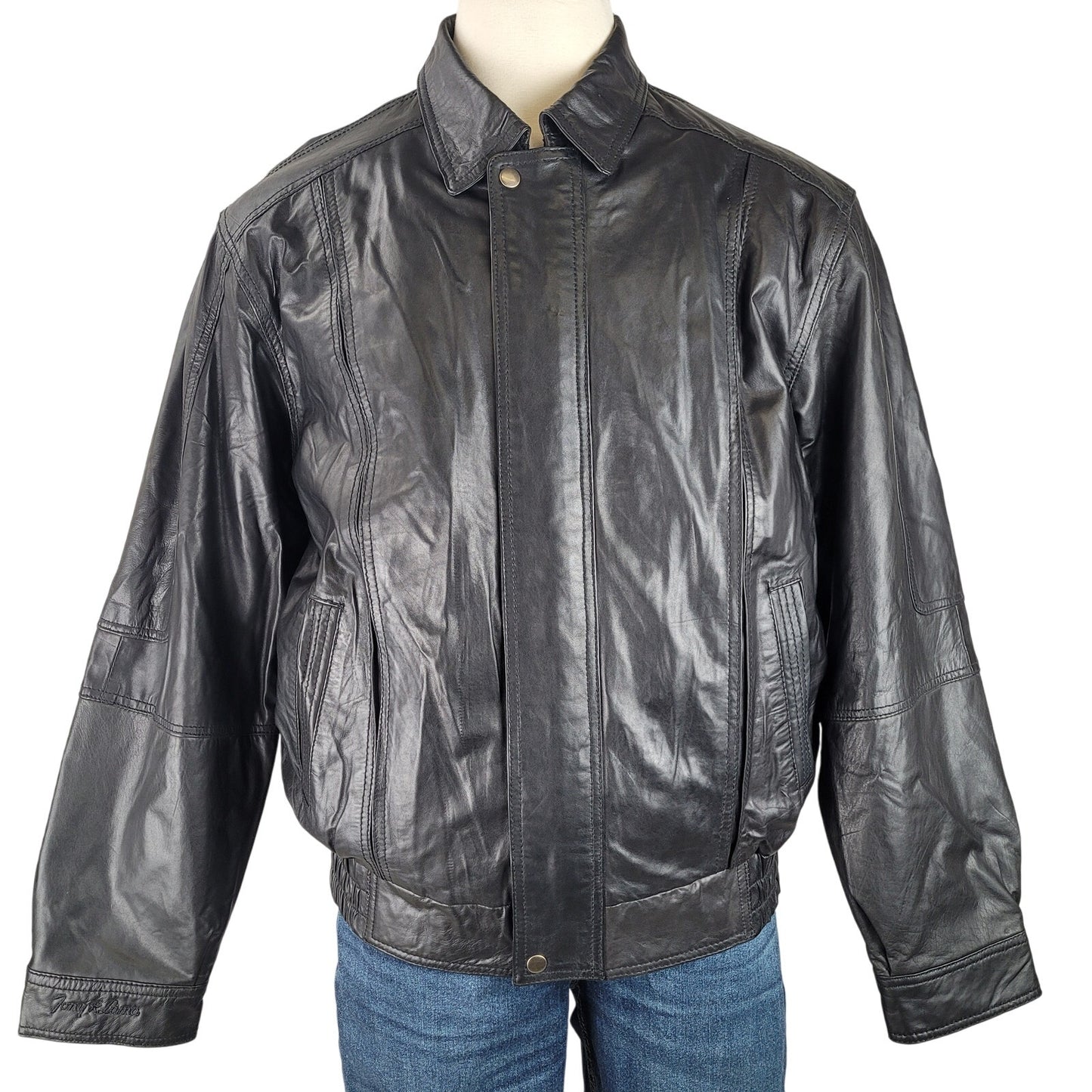 Vintage 80s Scully Leather Bomber Jacket Men's Sz XL