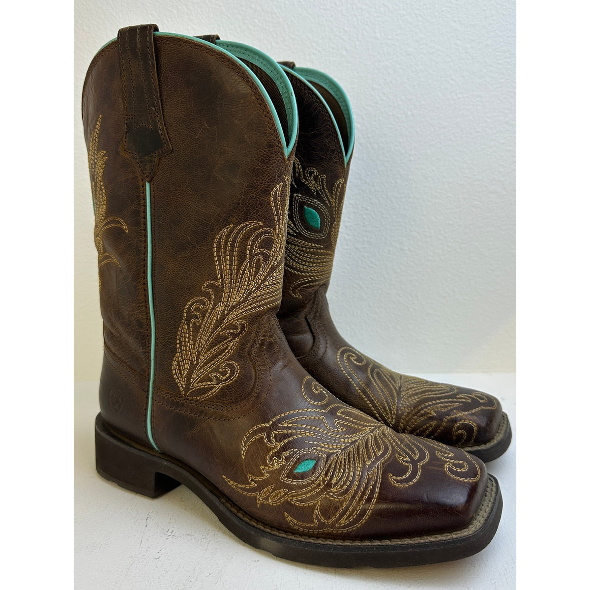 Ariat Women's Bright Eyes II Western Boots Weathered Brown Women's Sz 7.5
