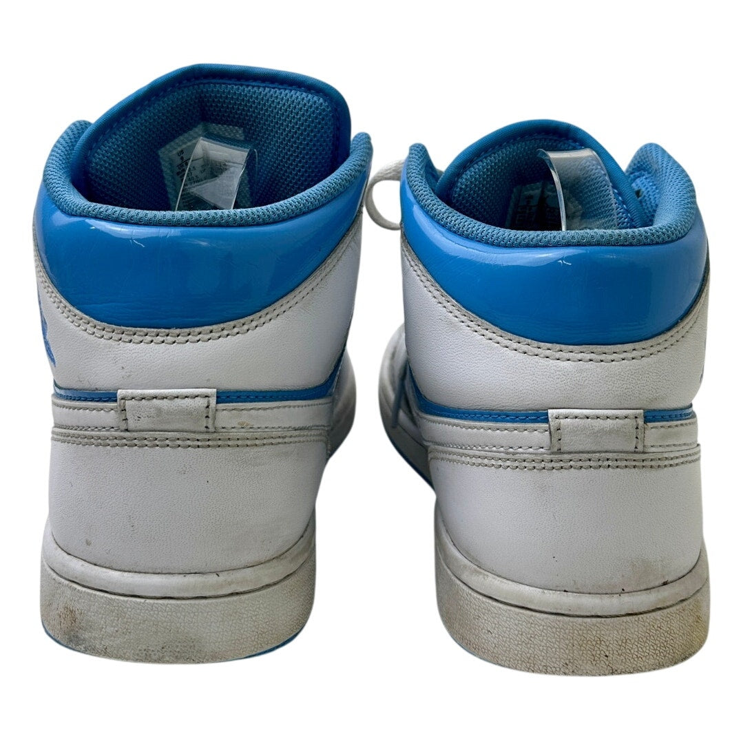 Nike Air Jordan 1 Mid Legend Blue Patent Leather Men's Sz 9