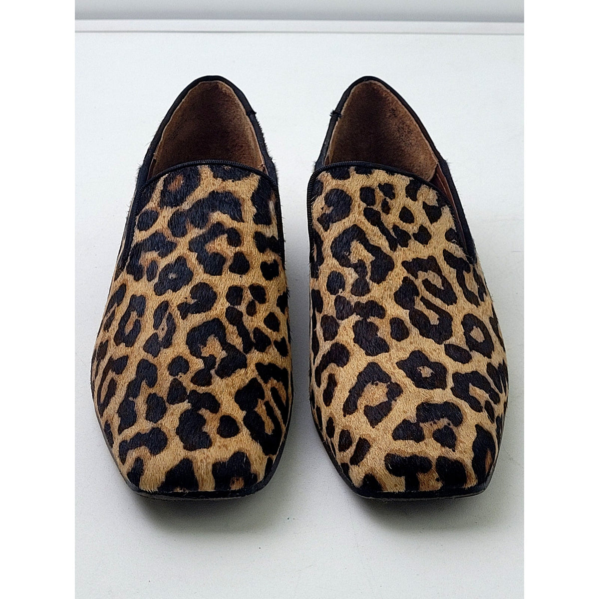 Franco Sarto Leopard Print Loafers Women's Sz 8.5