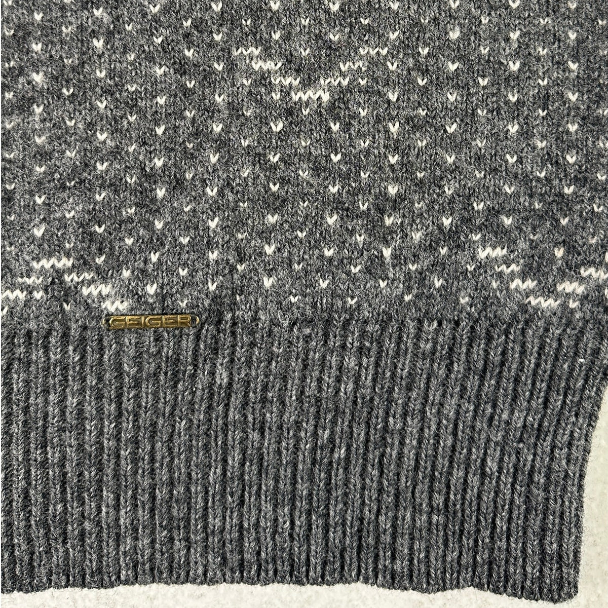 Vintage Geiger Austria LodenPlankl Wool Fair Isle Sweater Men's Sz 52 (L)