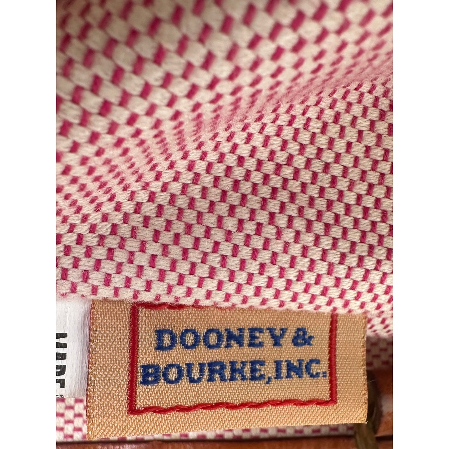 Vintage Dooney & Bourke Giraffe Print Canvas Tote Bag W/ Charms