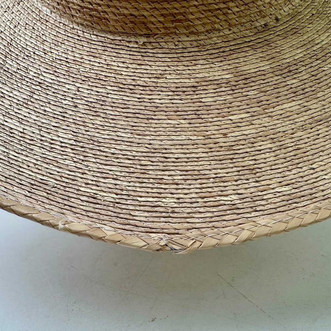 Tony Lama 100% Cowboy Palma Natural Straw Western Hat Sz 7 1/4