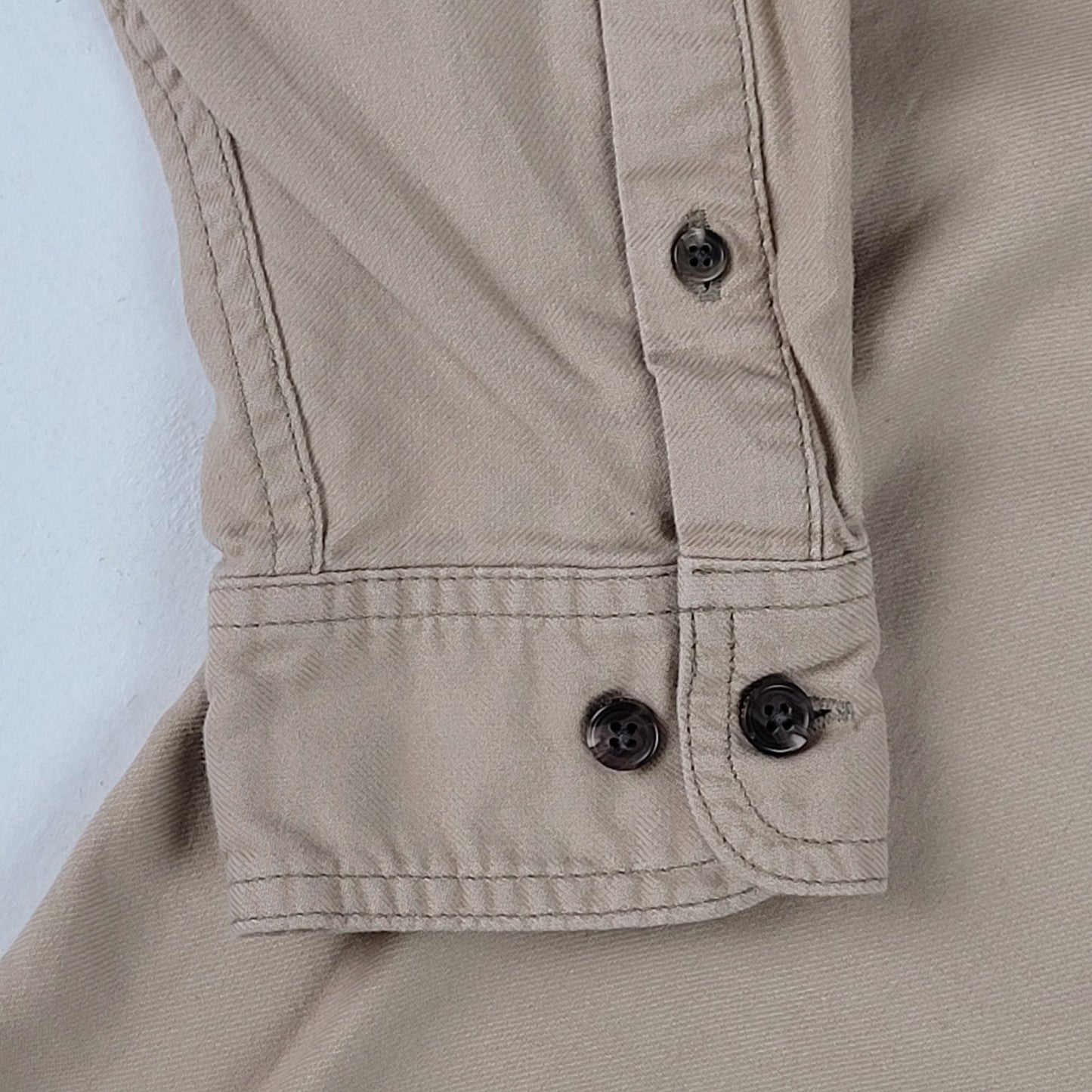 Filson Khaki Twill Guide Shirt | Safari Khaki | Men's Sz L