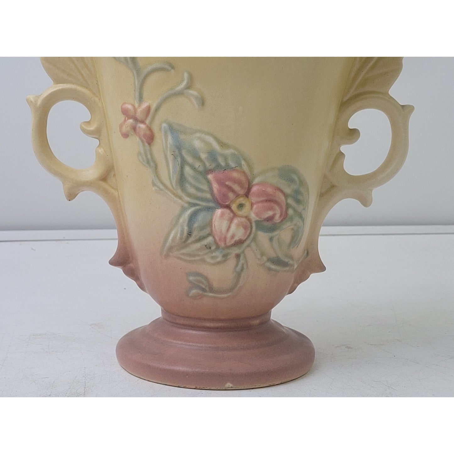 Vintage Hull Pottery Wildflower W-9 Vase Double Handle Yellow | 9" H | USA