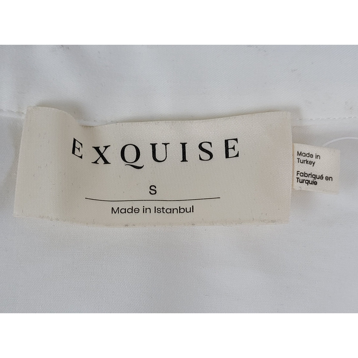 Anthropologie Exquise Tobie Fitted Waist Button Down White Shirt Sz S NWT