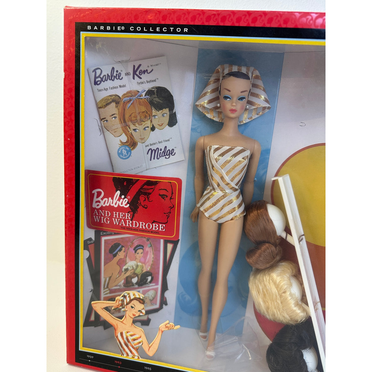 2009 Mattel My Favorite Barbie 1963 Fashion Queen Wig Wardrobe