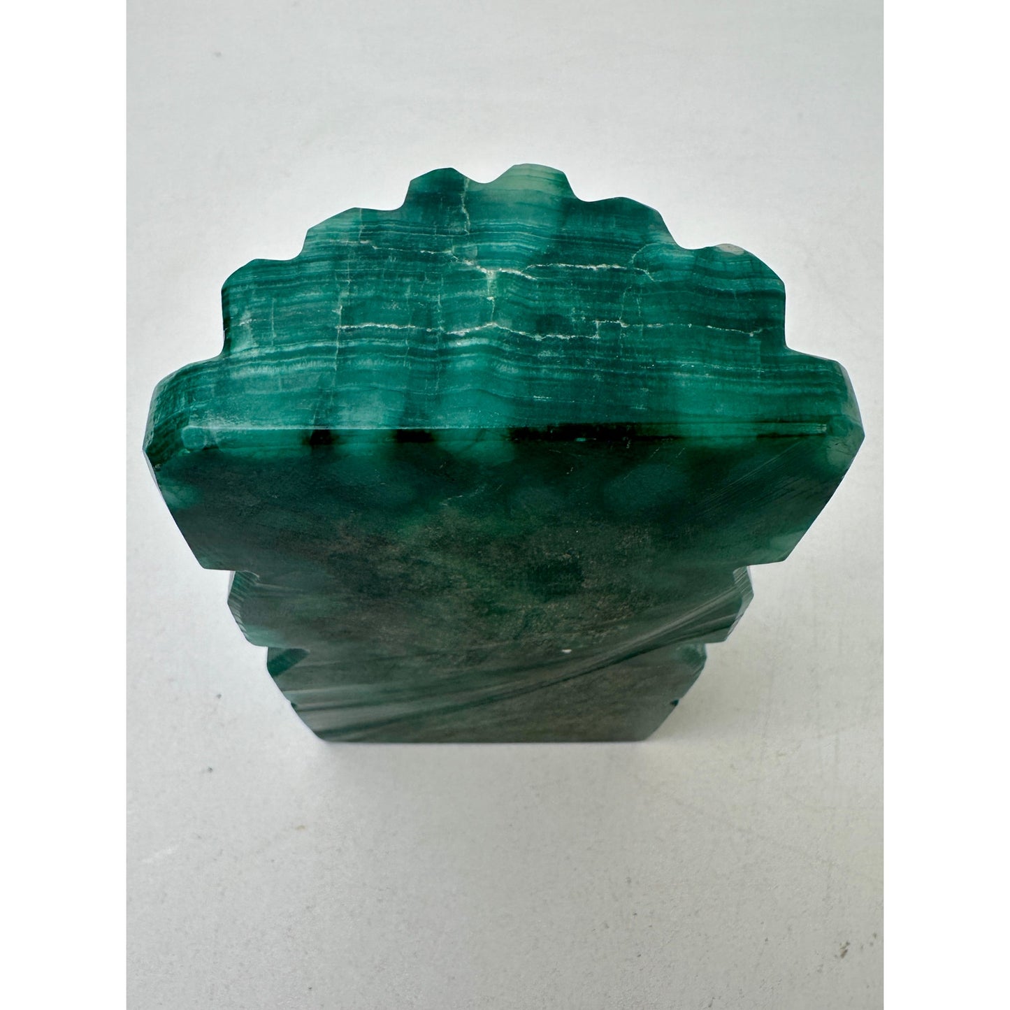 Vintage Hand-Carved Green Onyx Aztec/Mayan Tribal Figurine