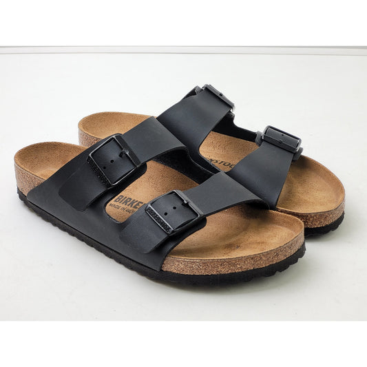 Birkenstock Arizona Black Birko-Flor Sandals Size 41 (Men's 8/Women's 10) EUC