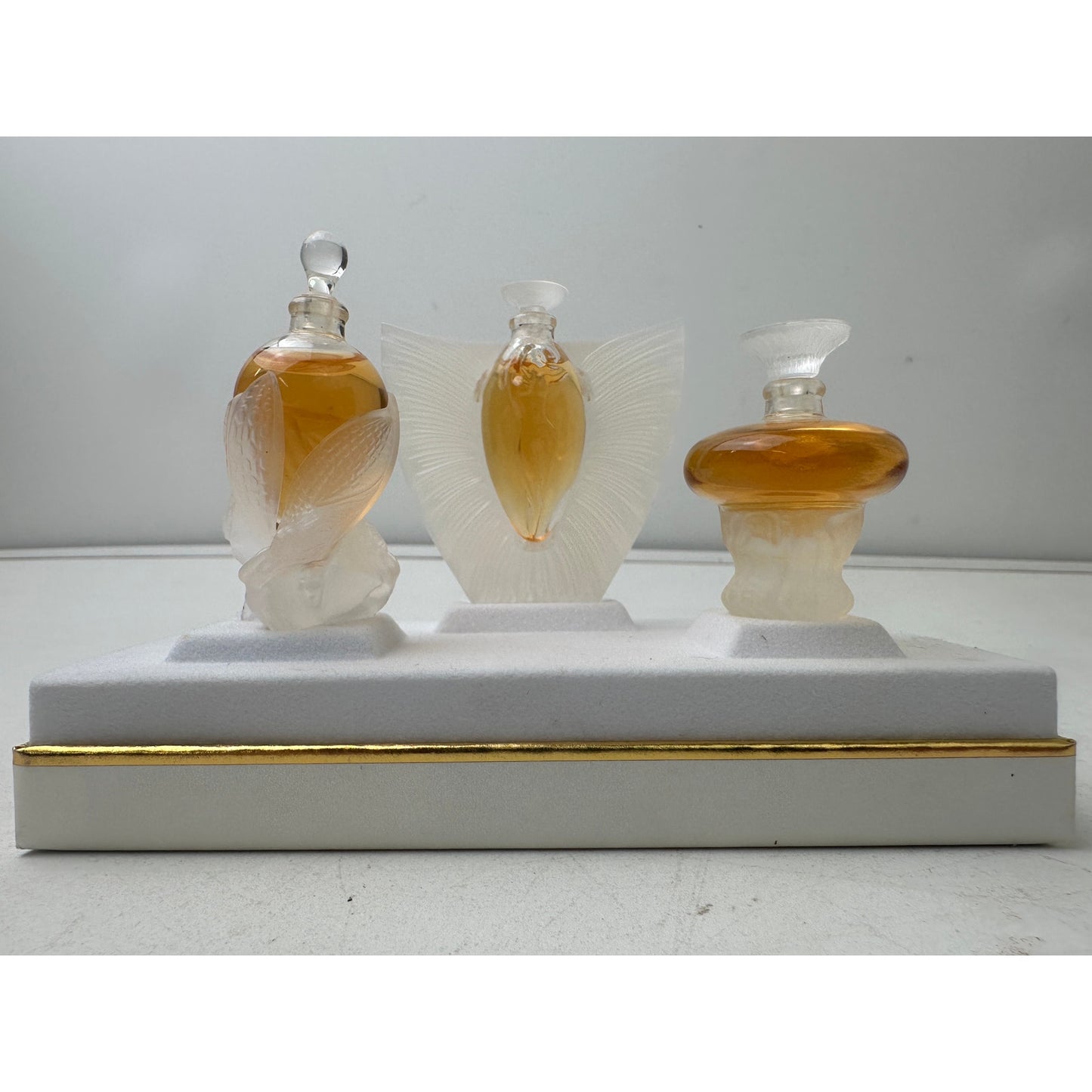 Vintage Lalique "Les Introuvables" The Ultimate Collection Miniature Perfume Trilogy Set NIB