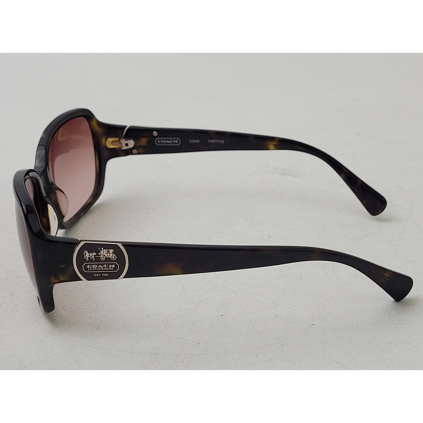 Coach S2048 Tortoise Shell Sunglasses Brown Lenses EUC
