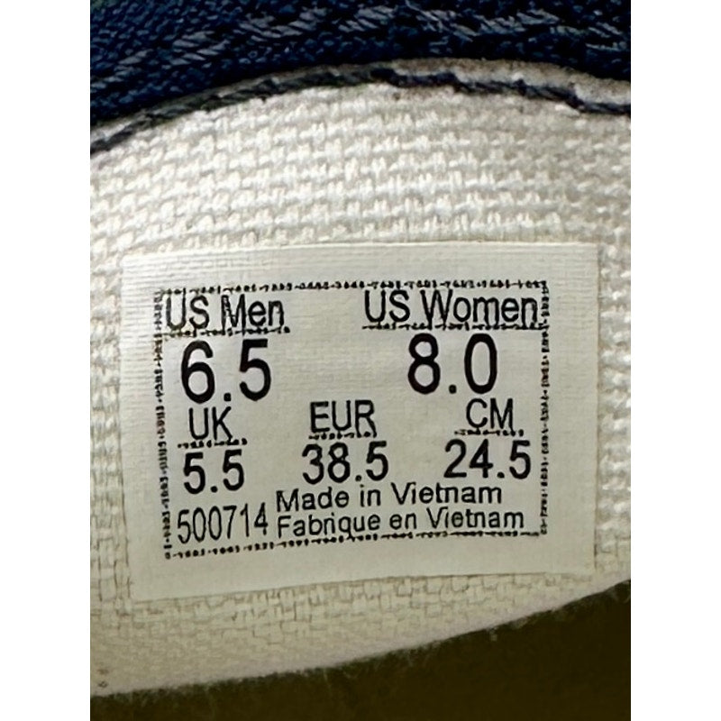 NEW Vans Slip-On SF "Retro Stripes" Dress Blues Canvas Sneakers W 8 / M 6.5