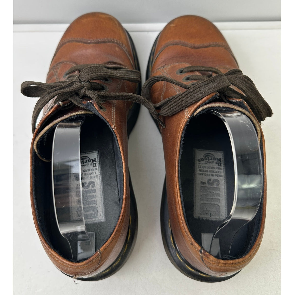 Vintage Dr. Martens 8651 Brown Leather Chunky Platform Oxfords Men's Sz 9