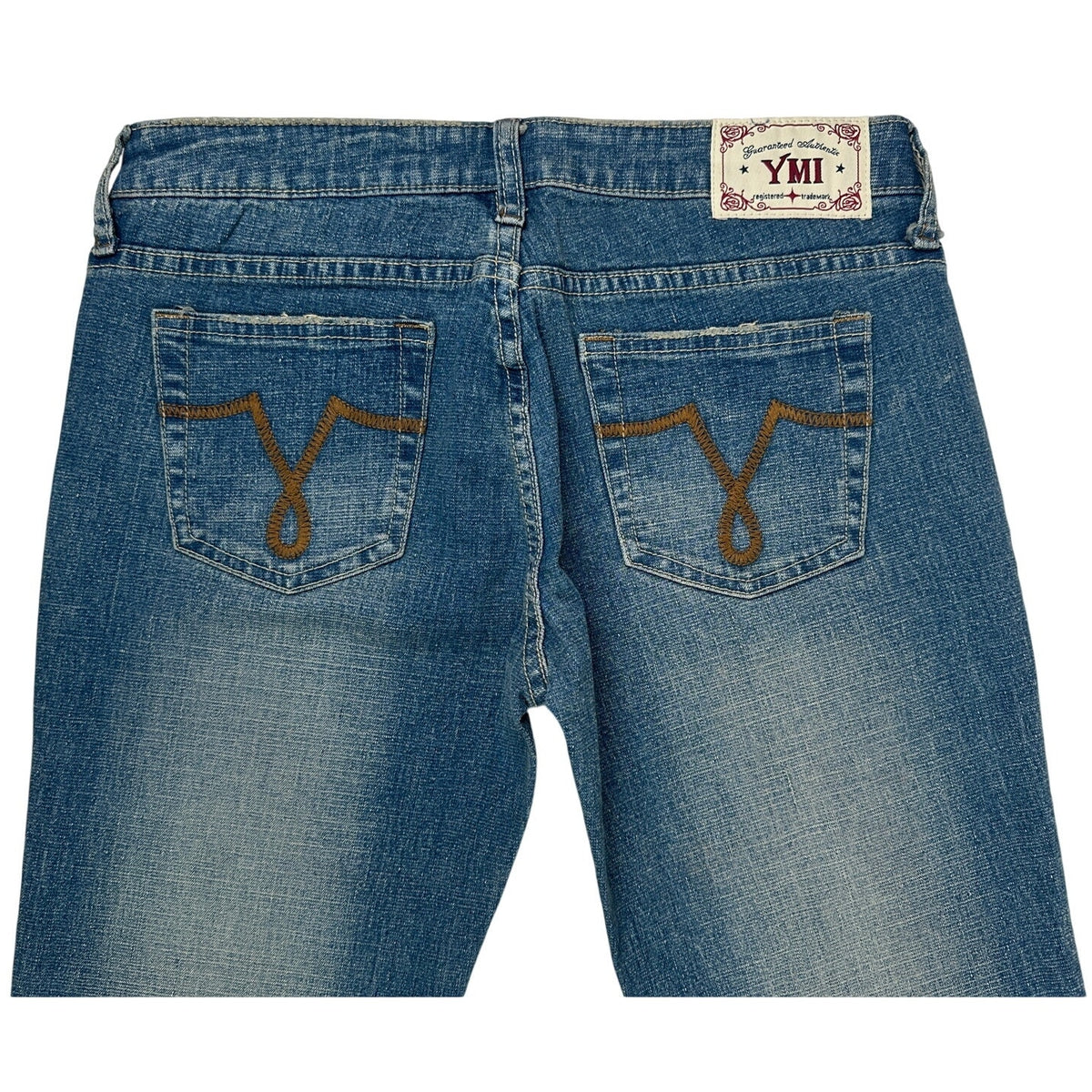YMI Y2K Low-Rise Medium Wash Flare Jeans Women's Sz 7