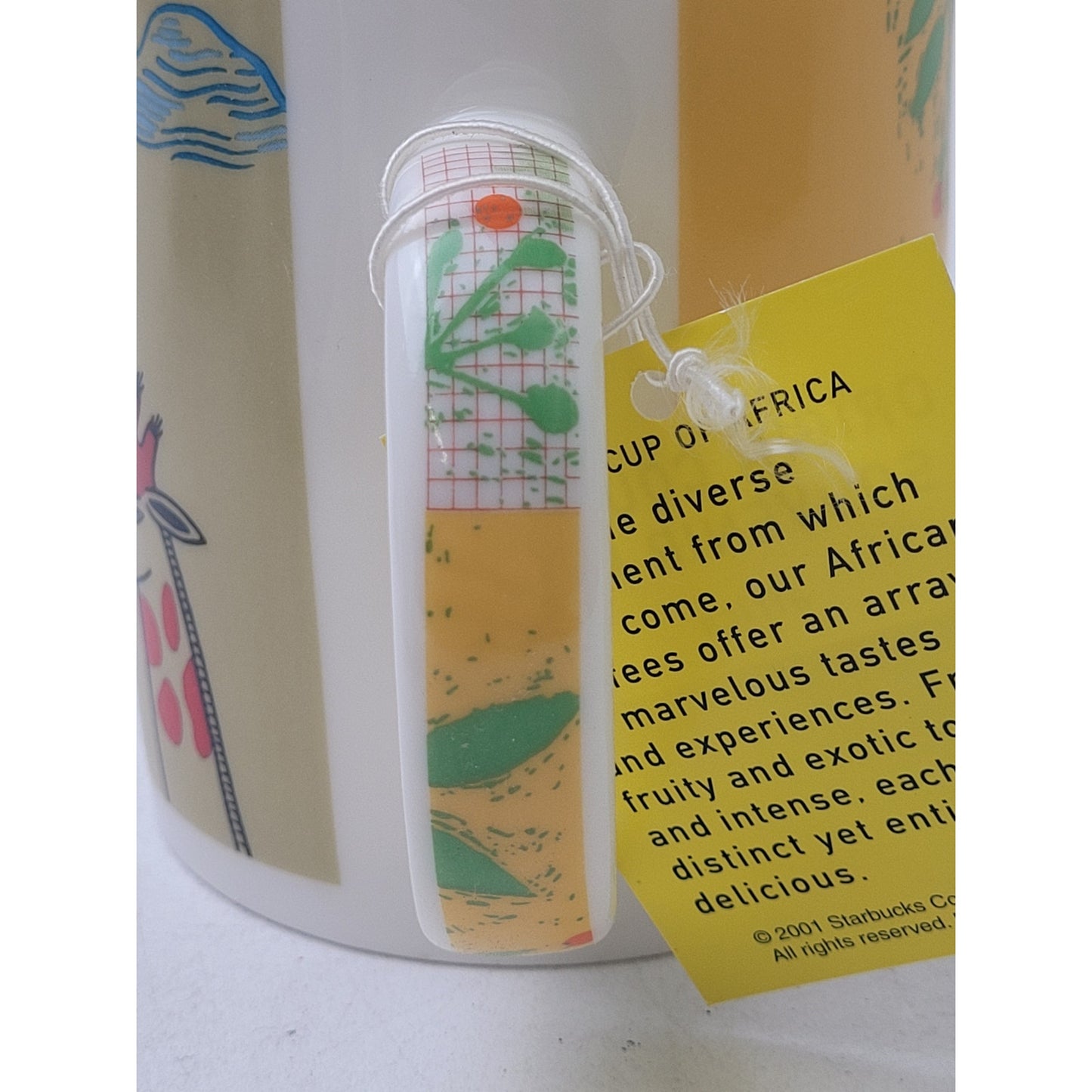Vintage Starbucks Coffee 2001 Africa Mug Origin Country Souvenir 14 fl oz