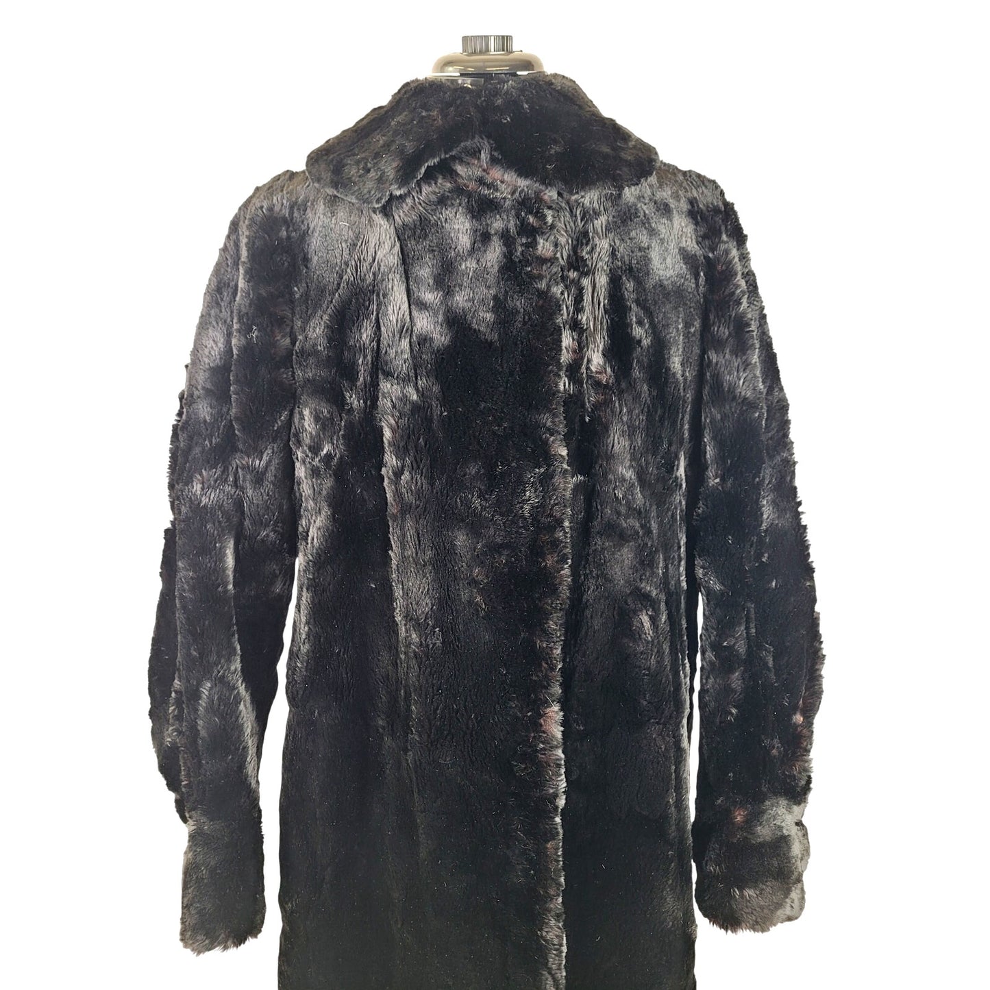 1920s-30s TA Chapman Co. Black Fur Coat Women's Sz XS EUC