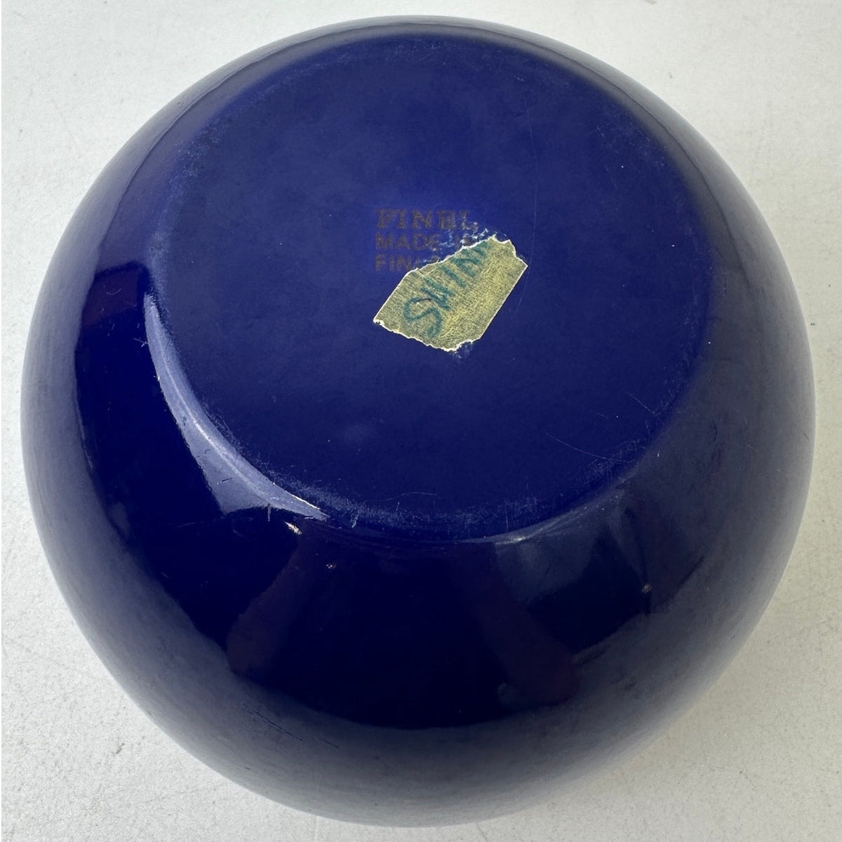 Vintage Kaj Franck for Finel Cobalt Blue Enamel Serving Bowl – Made in Finland