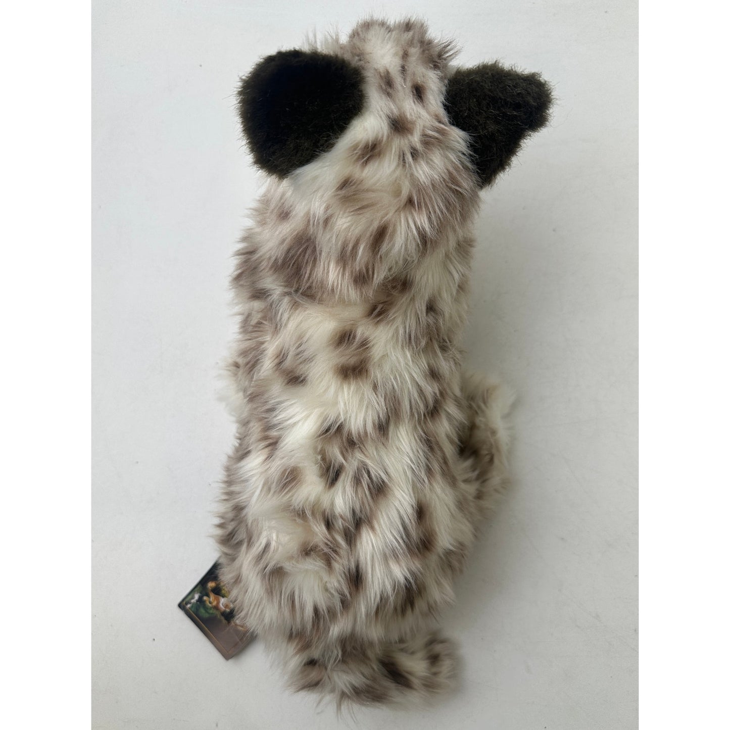 Hansa Portraits of Nature Lifelike Laying Snow Leopard Cub Plush 14"