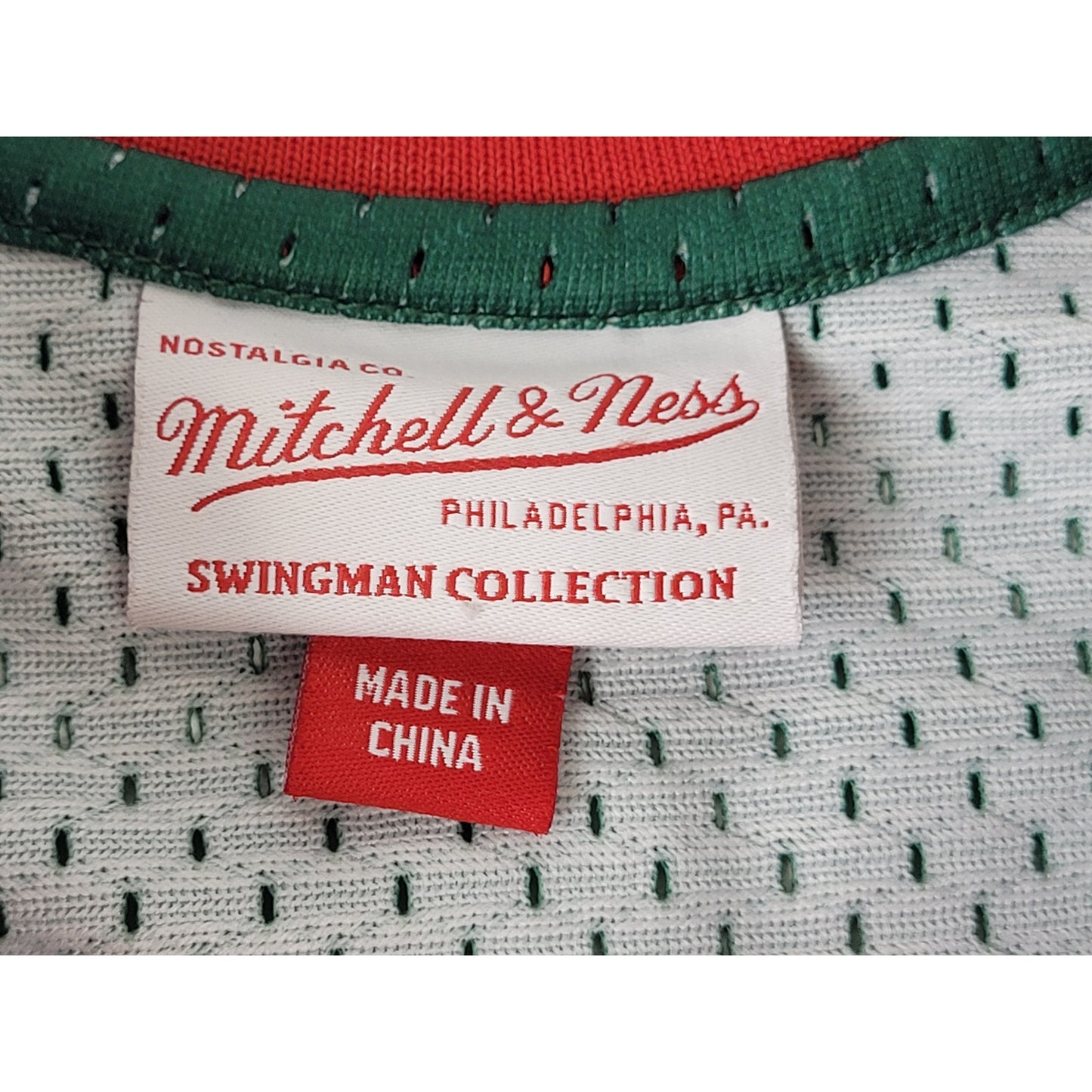 Seattle Supersonics Shawn Kemp 1996 Green Swingman Mitchell & Ness Jersey Sz S