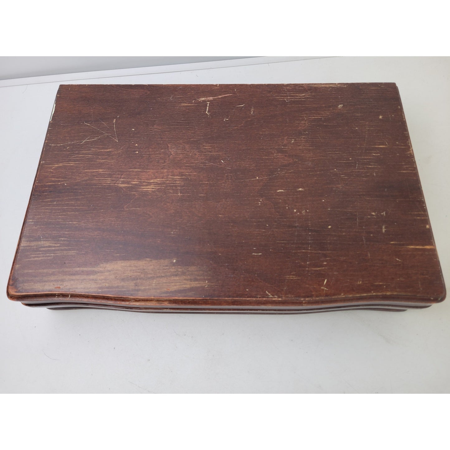 VTG Holmes & Edwards Inlaid Silverplate Flatware Set in Wooden Box | Set of 57