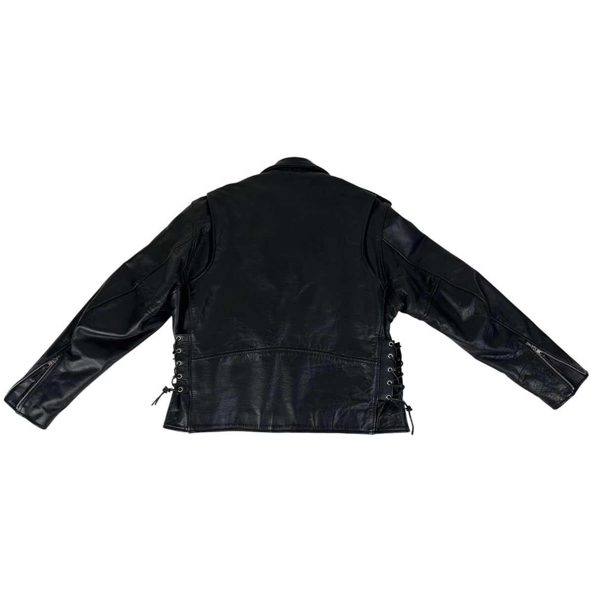 UNIK Leather Apparels Black Biker Jacket Men's Sz 52 (3XL)