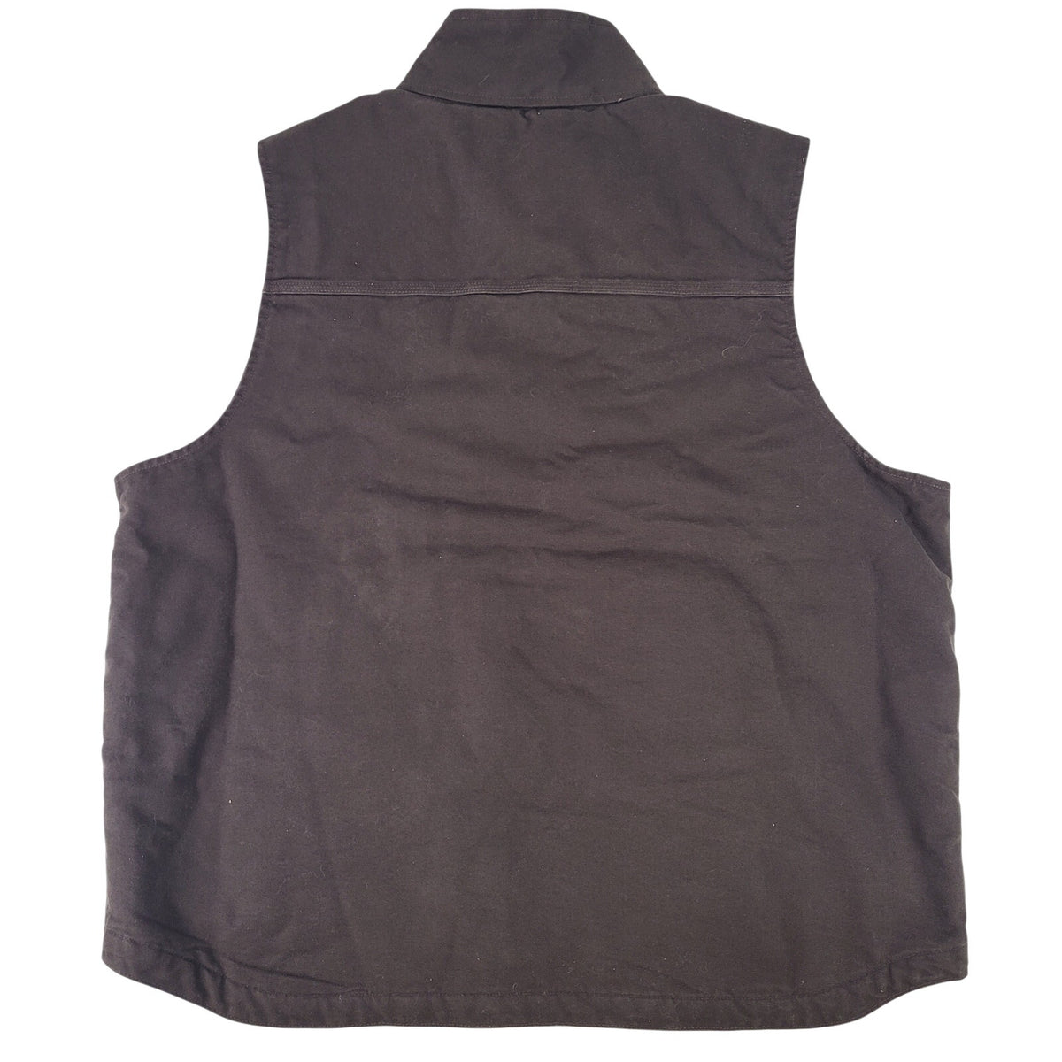 Carhartt Washed Duck Sherpa-Lined Mock-Neck Vest Loose Fit Men's Sz XL