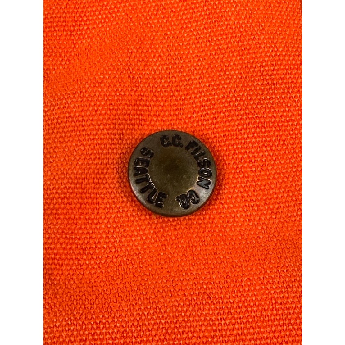 Vintage Filson Style 12 Blaze Orange Hunting Vest Made in USA Men's Sz 44