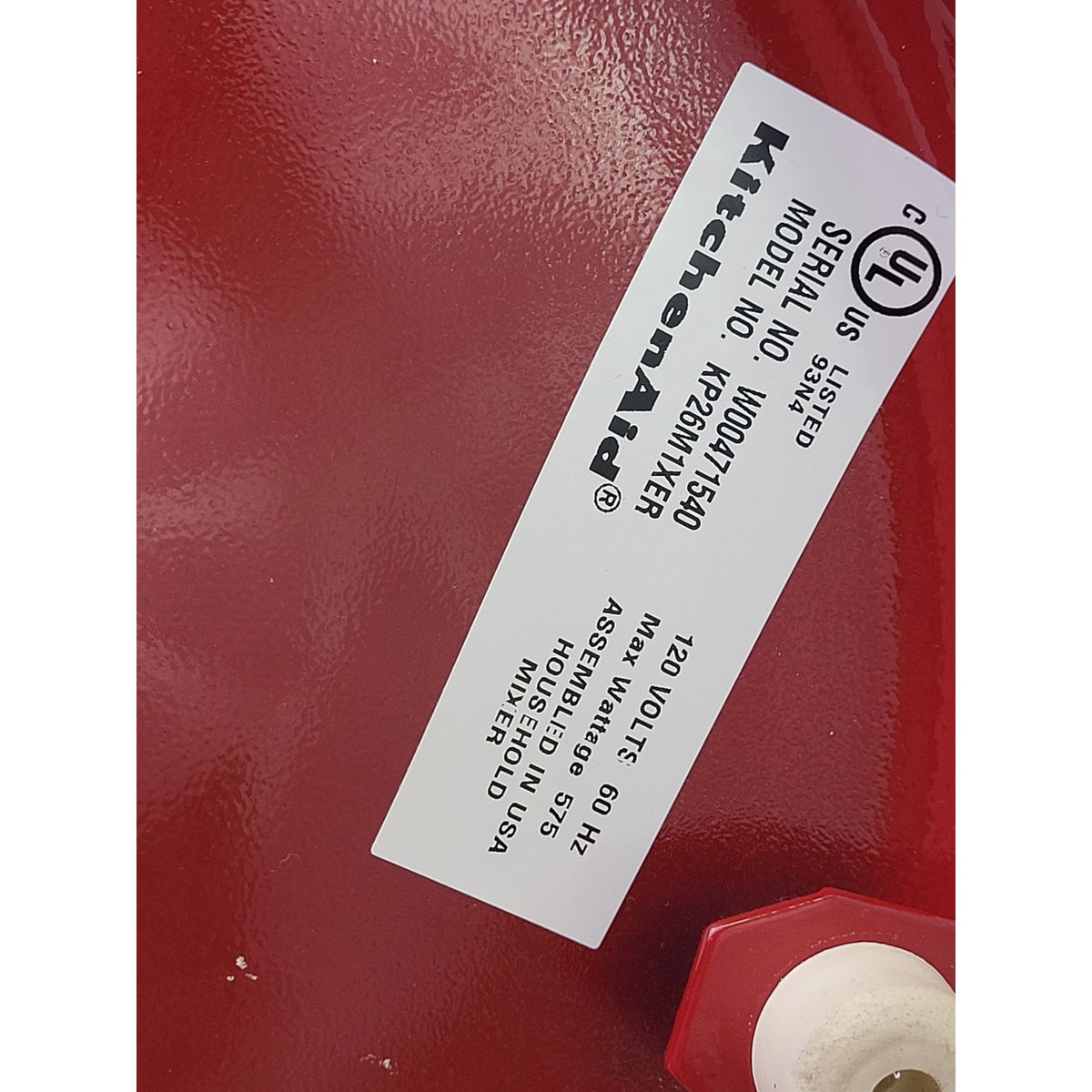 KitchenAid Red Professional Series Stand Mixer, Pouring Shield, & Attachments