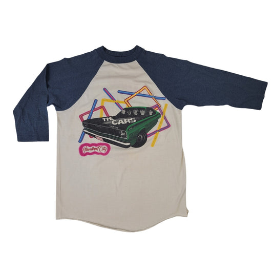 Vintage 1984 The Cars "Heartbeat City" Tour Raglan Baseball Tee Sz M