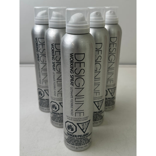 Regis Designline Working Spray Ultimate Flexible Hold 9 oz | Lot of 5