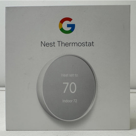 Google Nest Smart Programmable Wi-Fi Thermostat Snow White | New In Box