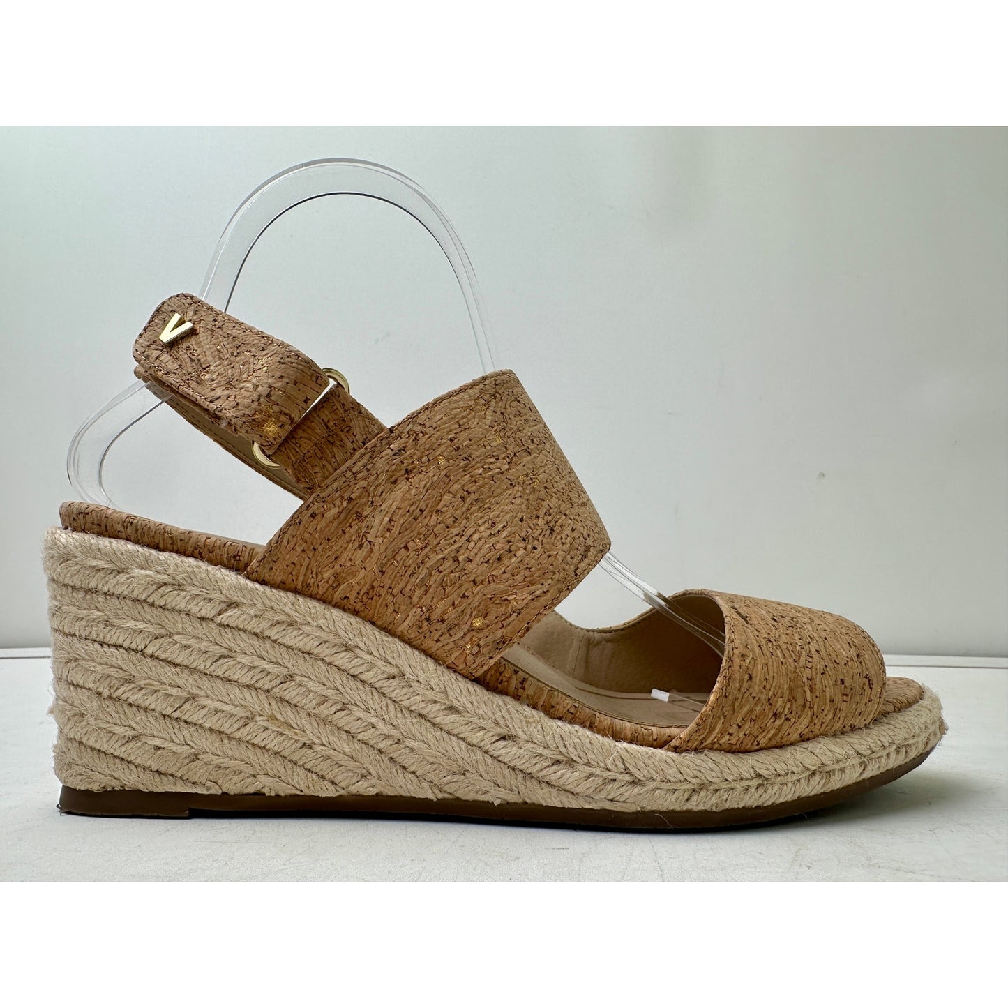Vionic Brooke Cork Wedge Sandal Women's Sz 9